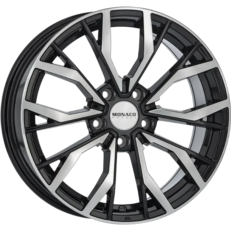 MONACO WHEELS Grand Prix 5 Black Polished 8,00x18 5x100,00 ET37,00